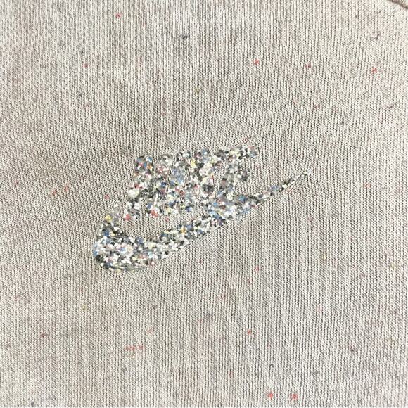 Women's Nike Move to Zero Gray Multicolored Speckles Logo Hoodie - Picture 3 of 8